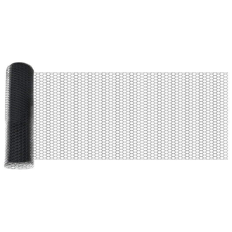 Fence Posts 11 Pcs U-Channel, 80cm H x 5000cm W, Grey