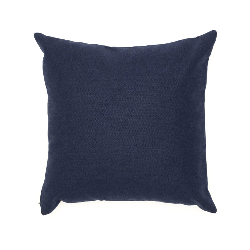  Outdoor Square Pillow Cover & Insert, Blue