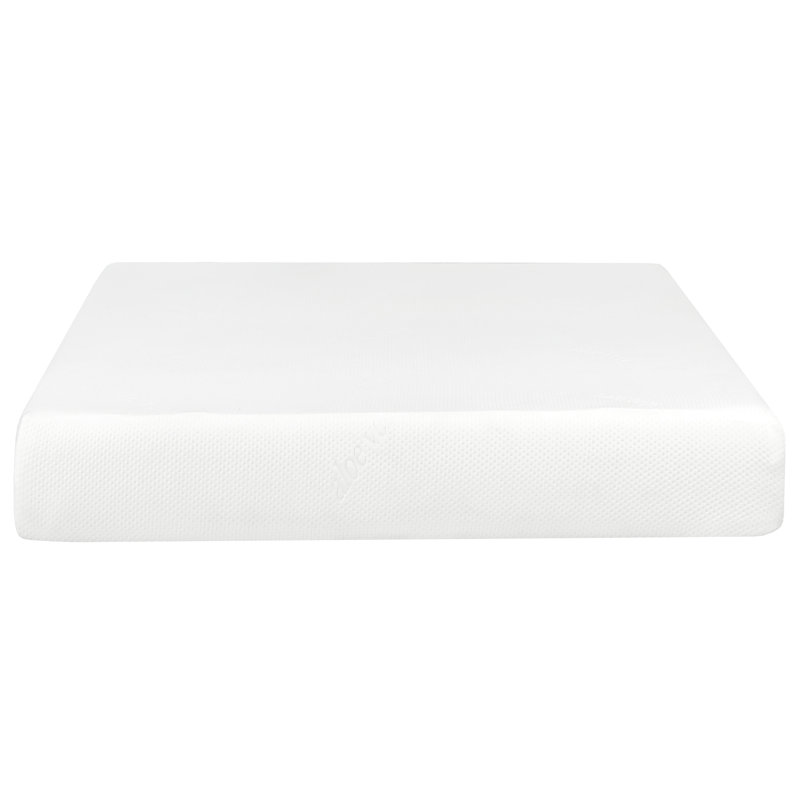 Matelas simple en mousse viscoélastique imprégnée de gel de taille simple de 10 pouces avec double housse en aloès, nous et diffusion de chaleur pour une chambre à coucher moderne,