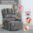 Power Lift Recliner with Massage and Heat, Large Shell Recliner Chair with Extended Footrest for Elderly, Single Sofa Chair with Side Pockets, USB Ports, Cup Holders-121418046