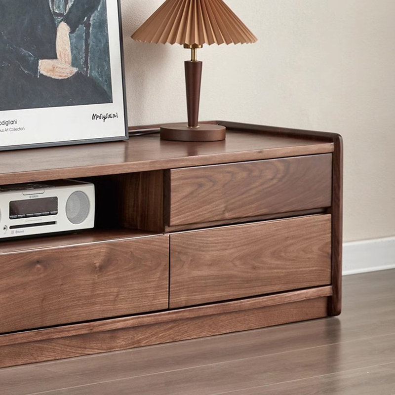 Armoire de rangement moderne et minimaliste pour meuble télé, H 16,54 po x L 94,49 po x l 15,75 po