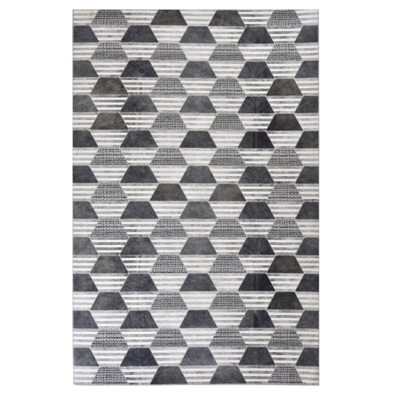 Kol Geometric Hand Woven Area Rug, Rectangle 160 x 230cm