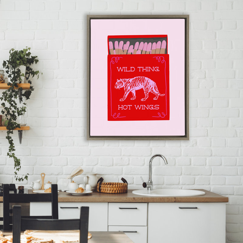 Cadre flottant Wild Thing Matchbox, design par Cherrywood Lane, Cadre flottant orme Montalcino, H 31 po x l 25 po