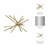 Calume Abstract Bar ObjectDecorative Metal Spiked Bar Object Sculpture for Home Decor - Abstract Sculpture Figurine Accent as Decorations for Living Room Display and Table Styling-427348200-427348757