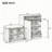 Cabinet with Shoe Bench,2 Doors and 3-Tier Adjustable Shelves-1280458943