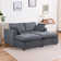 Modern Module Sofa With Two Ottoman,Loveseat Sofa,Customizable Modular Couch, Chenille