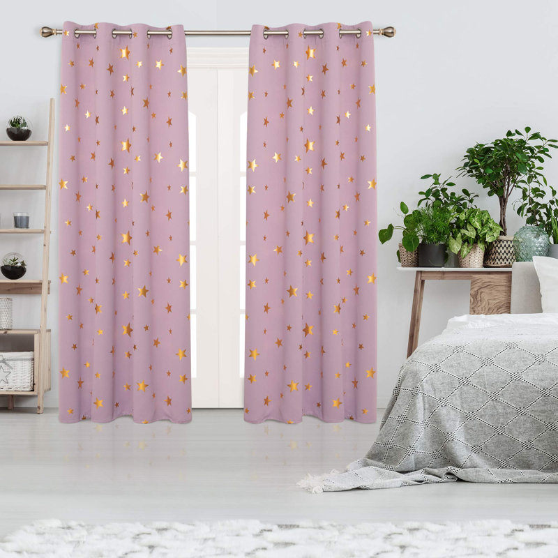 Adalayah Blackout Curtain Pair, 55cm Width x 175cm Drop