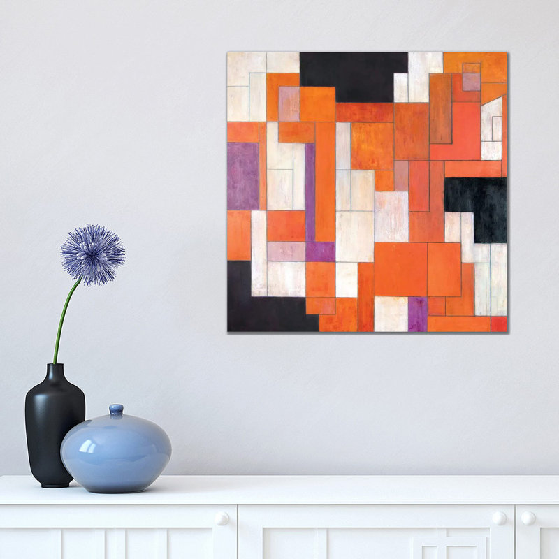 Parallel Lives by Stephen Cimini - Painting on Canvas, Wrapped Canvas, 45.72cm H x 45.72cm W x 3.81cm D