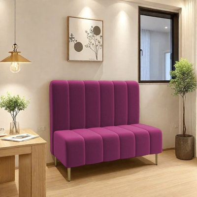 Dining Room Double Velvet Upholstered Booth Set