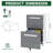2-Drawer Mobile File Cabinet With Lock, All-Steel Metal Storage Cabinet On 360° Wheels, For Home Office & Commercial Use, Fully Assembled, Holds A4/Letter/Legal Files, 110Lbs/Drawer Capacity, Cabinet