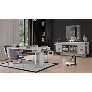 Ensemble de table de salle à manger de luxe 6 personnes Frago