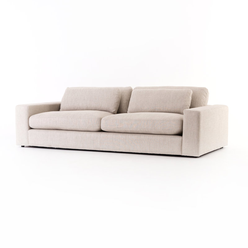 Upholstered 98'' Sofa, Chess Pewter