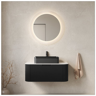 Ensemble de meuble-lavabo mural 36 po