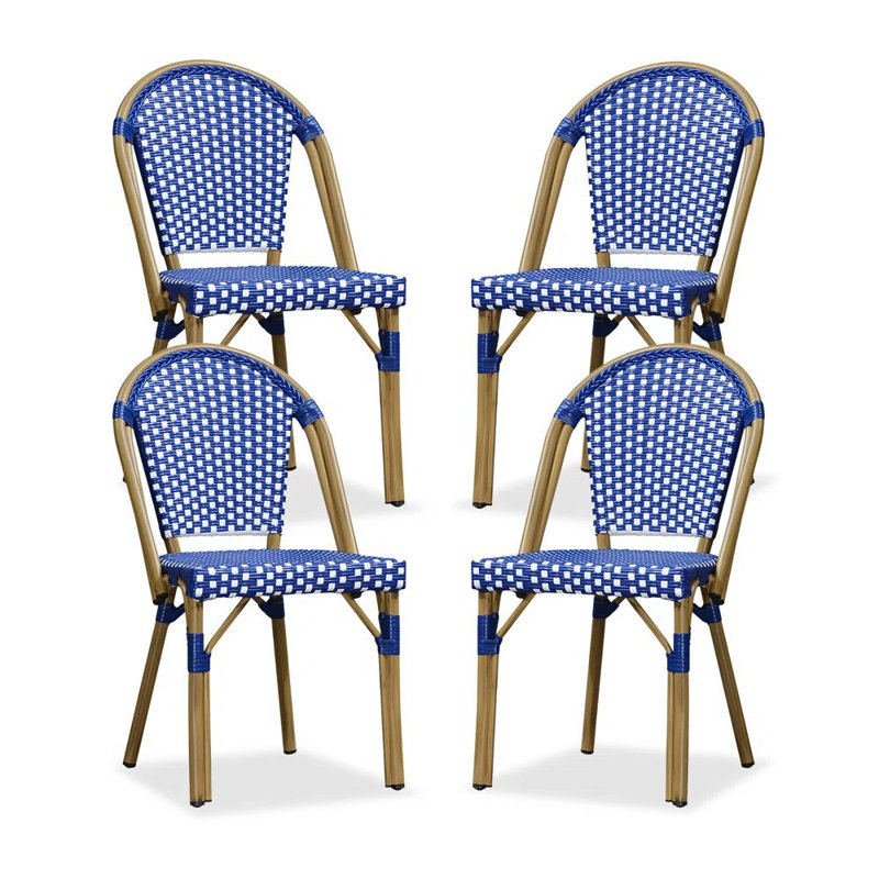 Chaise d'extérieur Ailyah, Bleu