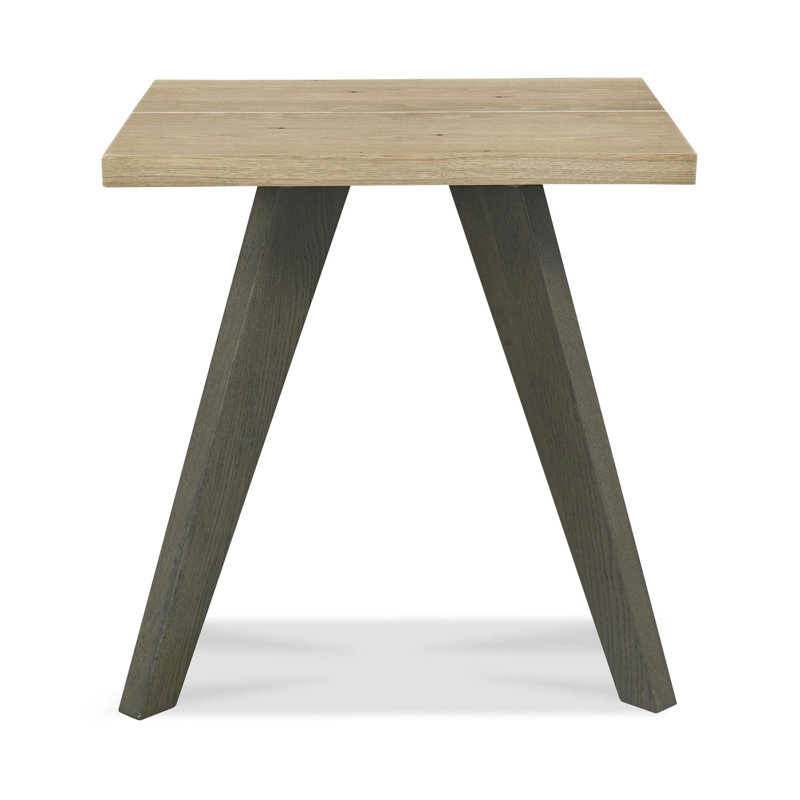 Dipasquale Solid Wood Cross Legs End Table