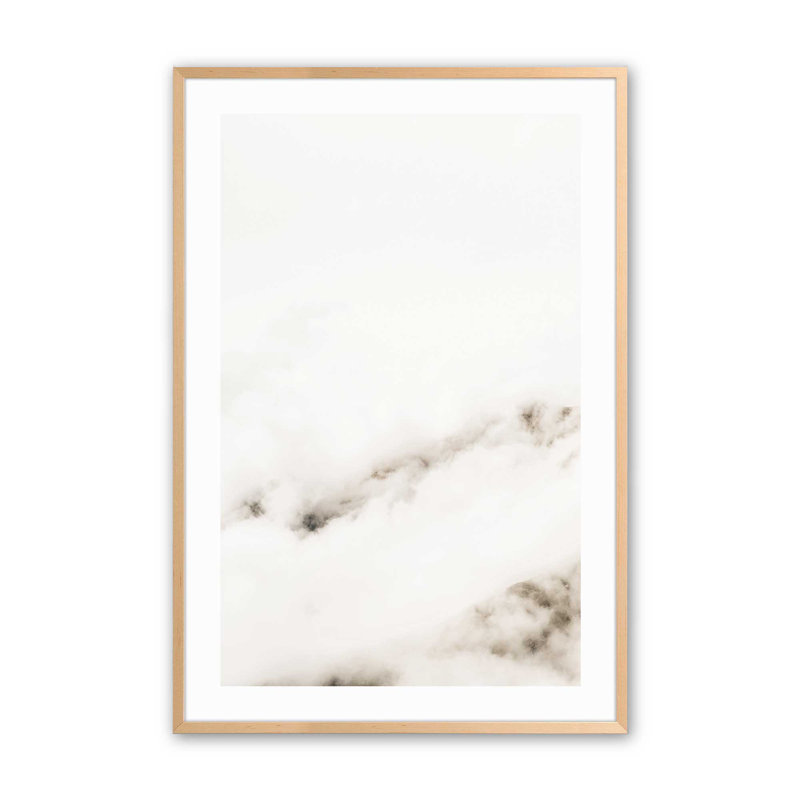 «Hazy Horizons I», reproduction, Érable brut encadré, H 37 po x l 25 po x P 1,25 po