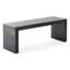 Banc en bois noir 47,61 pour la salle à manger, la décoration, le cadre, le banc long à installation rapide et polyvalent, à assembler