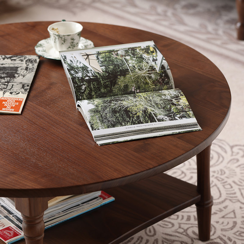 American round coffee table