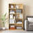 5-Tier Wooden Cube Storage Shelves Split Bookshelf White