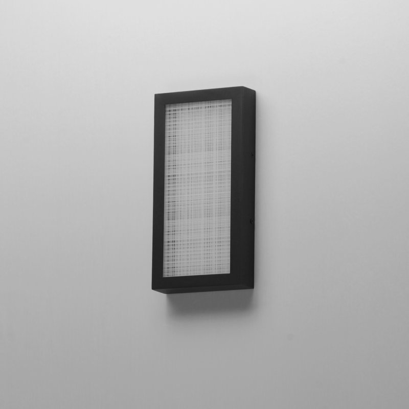 Highlander Matte Black LED Outdoor Flush Mount