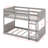 Twin Over Twin Floor Bunk Bed-393502640