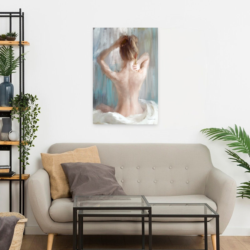 The Morning Ritual Art contemporain, H 24 po x l 16 po
