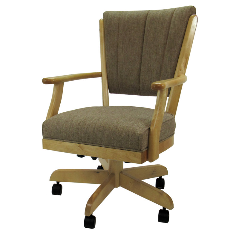 Chaise pivotante avec accoudoirs Eowyn, Anilos Lilly, Naturel