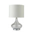 Lampe de table en verre de 24,5 pouces de hauteur «Leann», verre transparent