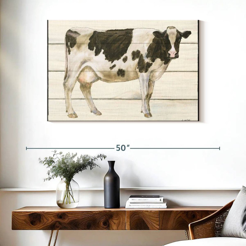Brampt Country Cow I, H 26 po x l 39 po