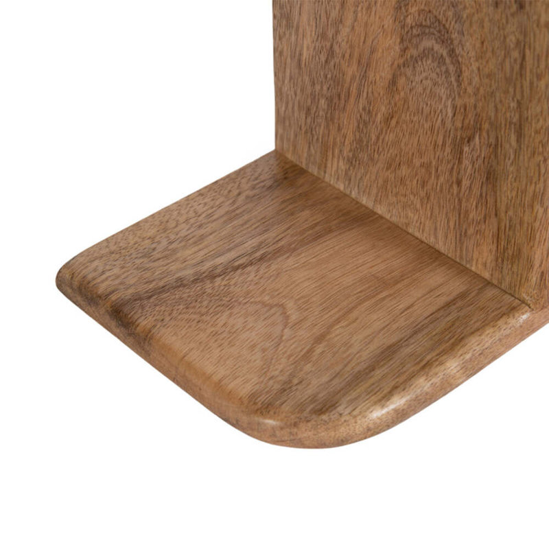 Tablette murale de rangement en bois Fayette, Bois brun
