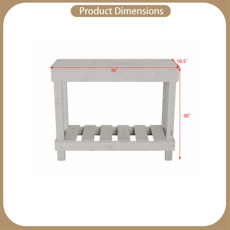 Console Yonatal 35,5, Blanc, Blanc