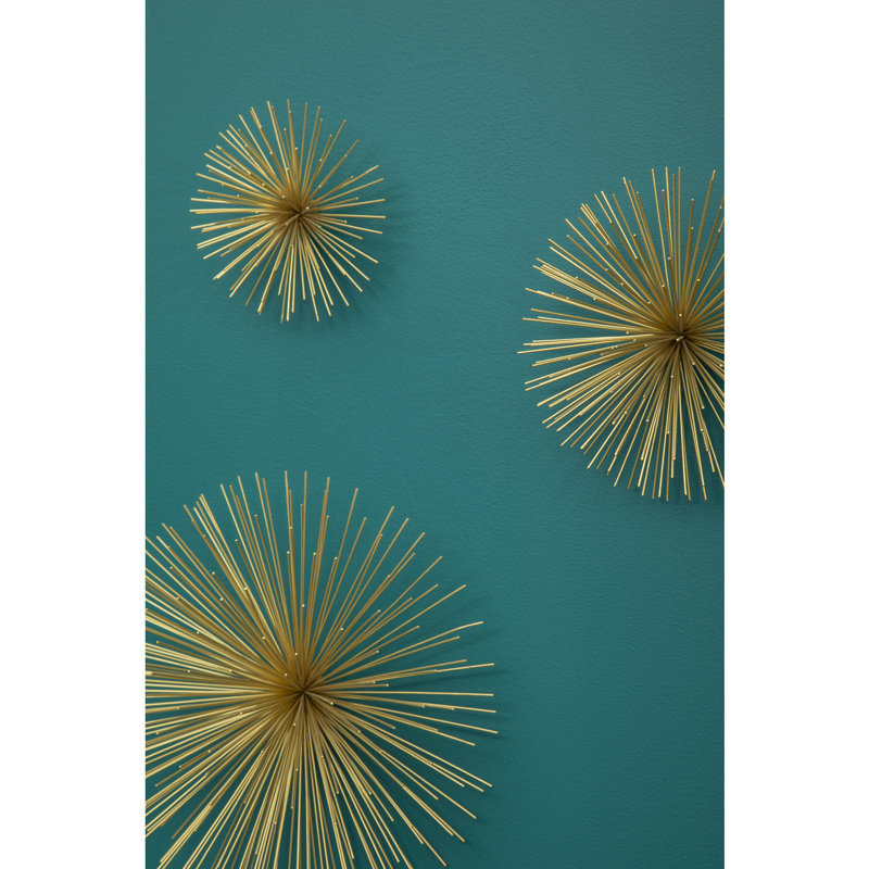 Seamon Glam Abstract Wall Decor on Metal