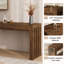 Table basse 63 po Farmhouse, table de salle à manger rectangulaire à hauteur de comptoir pour 4 personnes, bar personnel pour petits espaces