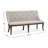 Extendable Rectangular Dining Table With 2 Benches-811010104