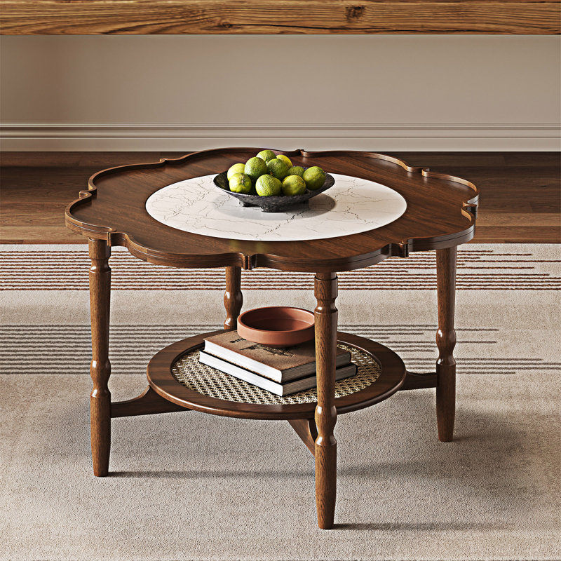 Table basse avec tablette