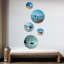 Coucher de soleil coucher de soleil privé «Pirate Pirate», ensemble d'art mural rond de 5