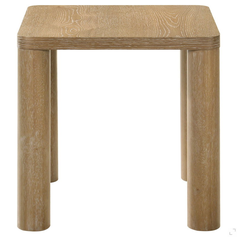 Solid Plinth End Table