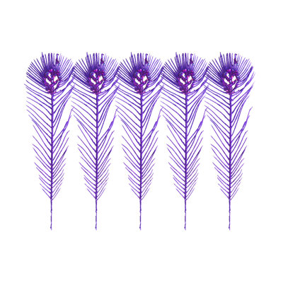 Plume de paon sur tige