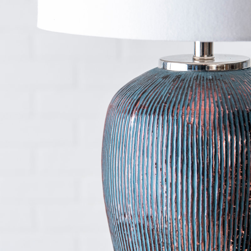 Lampe de table en cuivre 18 po Yoselin