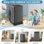 2.4 Cu. Ft. High Efficiency Portable Washer Space-Saving Washing Machine With Stainless Steel Washer Drum, Child Safety Lock-122806991