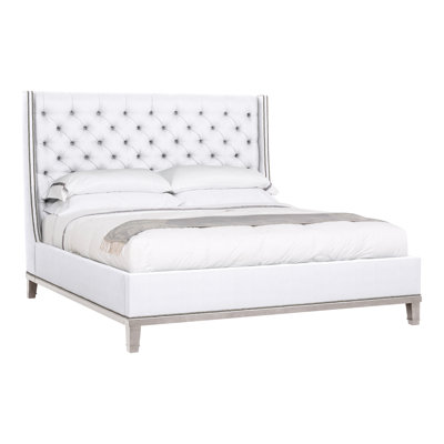 Michael Weiss Solid Wood Wingback Bed
