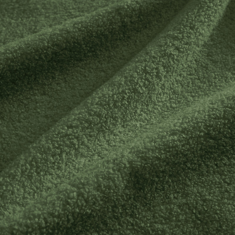 Canapé sans accoudoirs courbé en tissu avec oreiller Vitoria - Vert, Vert