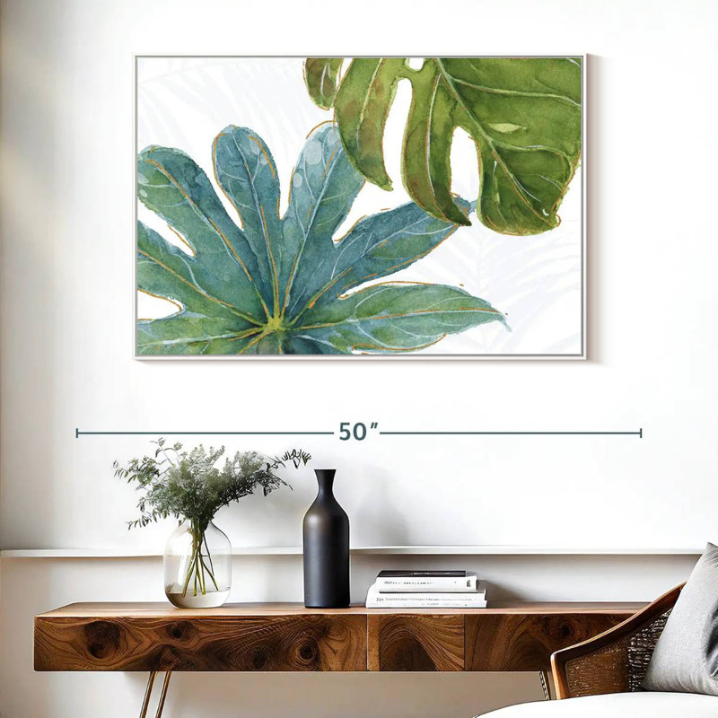 Tropical Blush VII, Floating Frame White, 40" X 27"