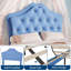 Structure de lit simple tapissier princesse avec lumières DEL et tiroir de rangement, lit plateforme en similicuir-793106106