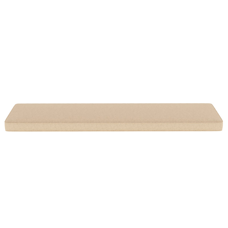 Indoor/Outdoor Sunbrella® Seat Cushion, Antique Beige Sunbrella® Canvas, 44" W x 18" D