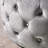 Stunning Button- In Velvet With Tempered Glass, 29.24" W X D 14.29" H, Smoke Color Option Charming Glass Top, Tone