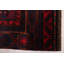 Tapis noir et rouge Teimani 5 pi 11 po x 12 pi 6 po