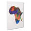 Map Of The Continent Of Africa In Abstract - Wrapped Canvas Print-55309371