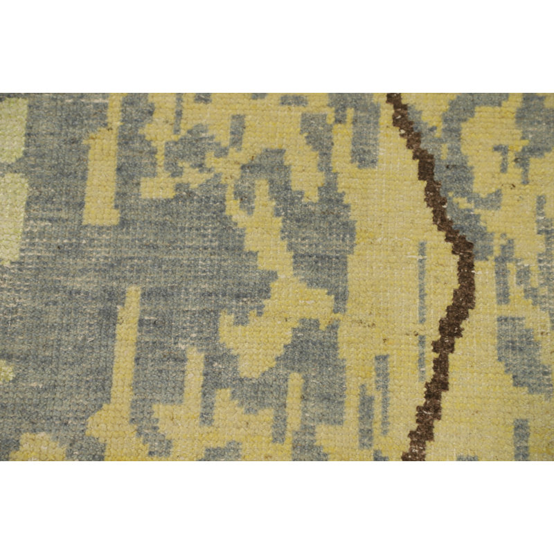 Tapis oriental moderne fait à la main 4 x 6 po