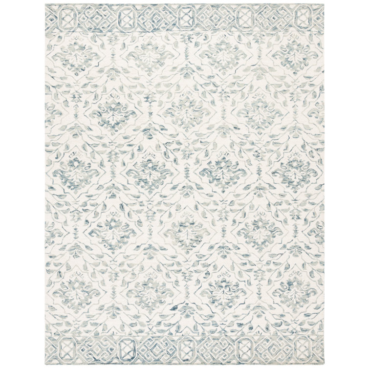 Pimentel Hand Tufted Wool Floral Rug